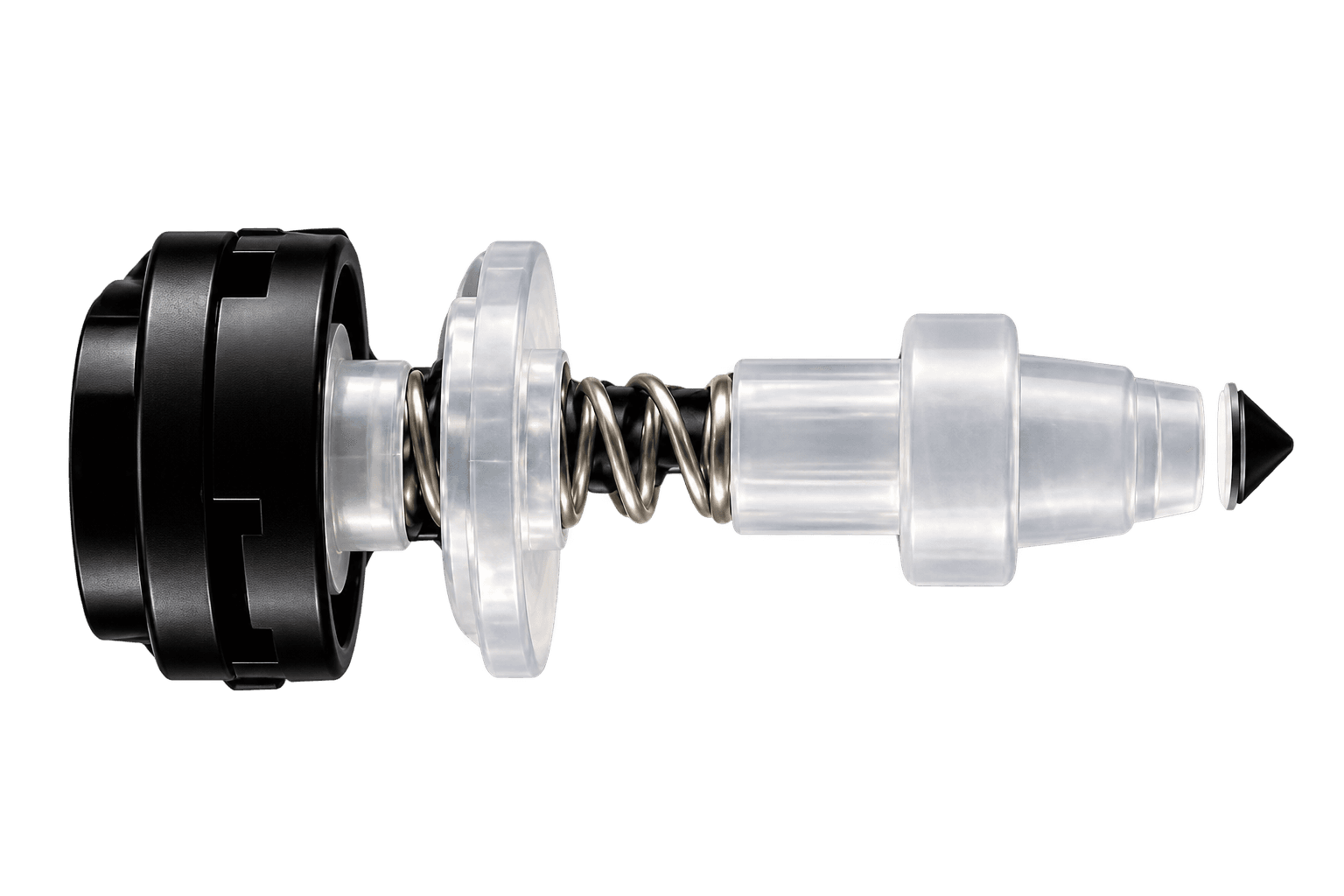 Internal dispensing spring and pump mechanism